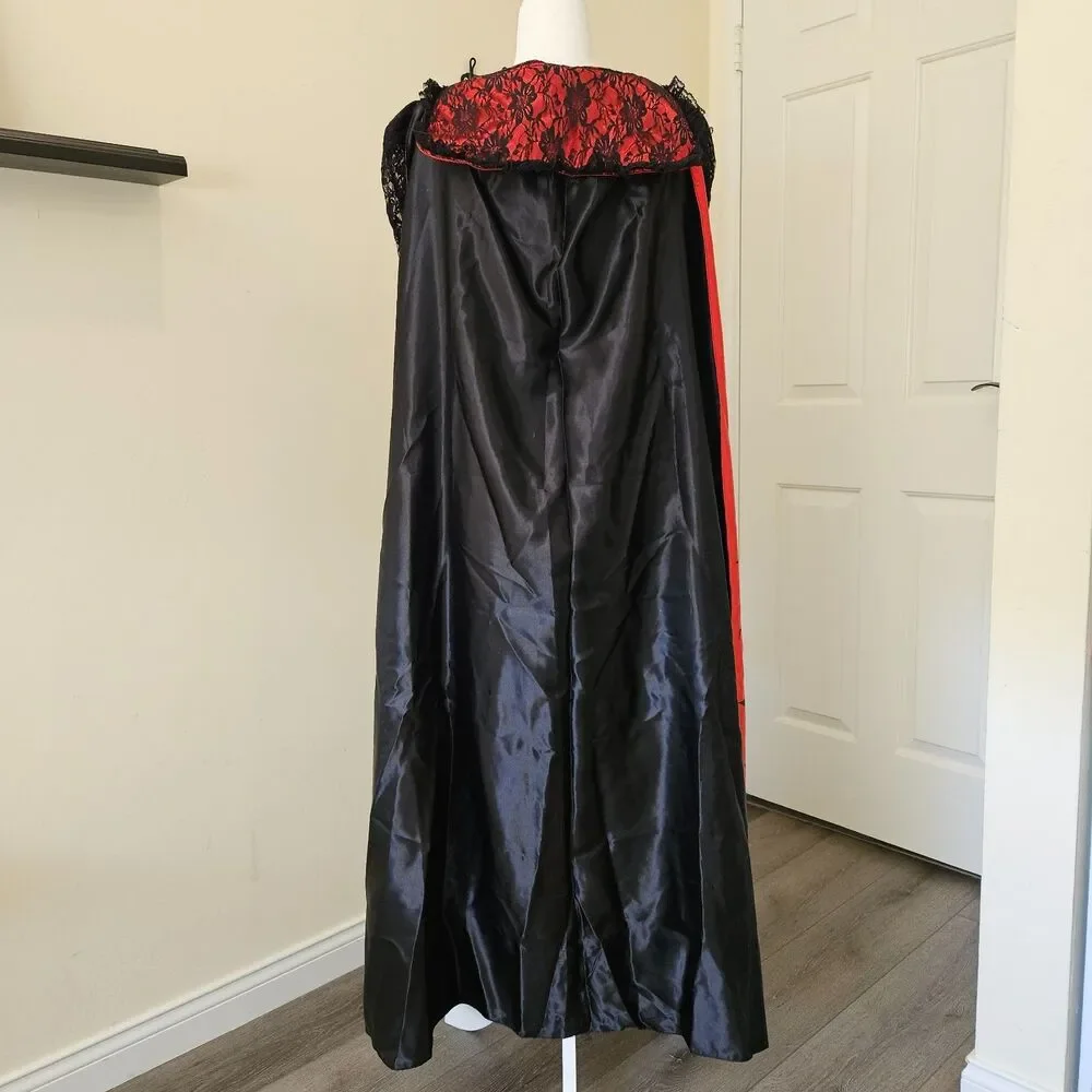 Leg Avenue Vampire Temptress Countess Sexy Cape Mini Dress Coat Costume Womens L - Picture 6 of 8